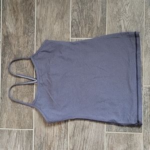 Lululemon Athletica Tank top Gray Striped Size 6